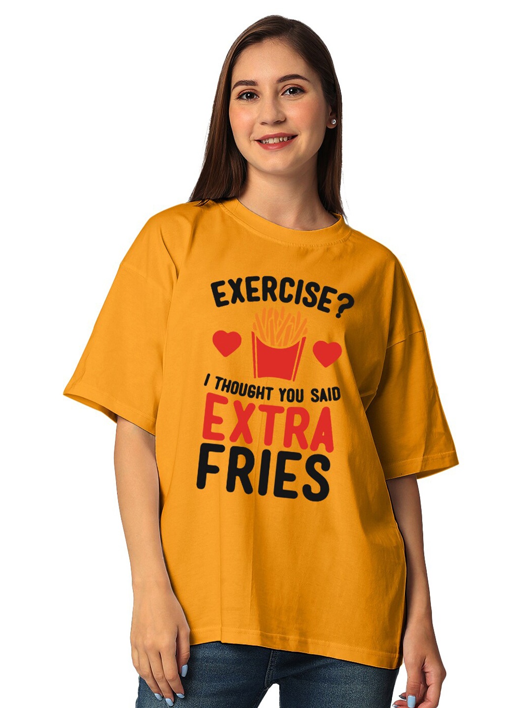 STATUS MANTRA Typography Printed Drop Shoulder Sleeves Pure Cotton Oversized T-shirt, Yellow
STATUS MANTRA Typography Printed Drop Shoulder Sleeves Pure Cotton Oversized T-shirt, Yellow