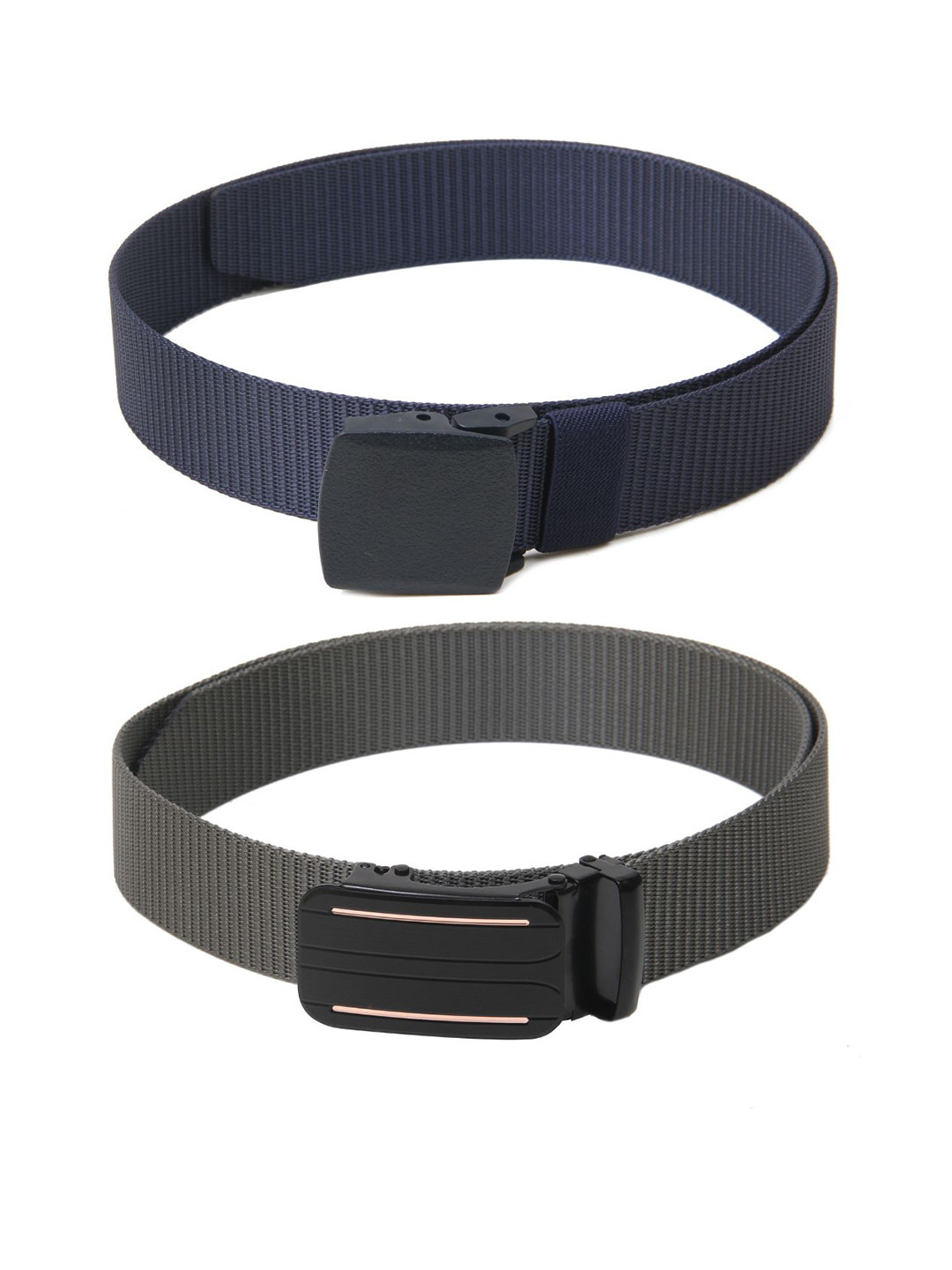 Calvadoss Girls Set of 2 Textured Belts, Navy blue 
Calvadoss Girls Set of 2 Textured Belts, Navy blue