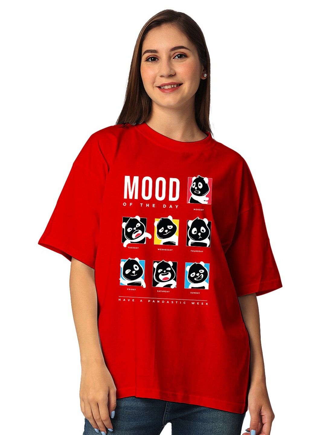 STATUS MANTRA Round Neck Drop Shoulder Graphic Printed Regular Fit Cotton T-shirt, Red
STATUS MANTRA Round Neck Drop Shoulder Graphic Printed Regular Fit Cotton T-shirt, Red