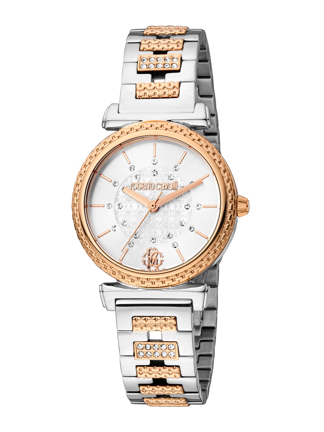 Roberto Cavalli Women Embellished Bracelet Style Straps Analogue Watch RC5L025M0095, Multi
Roberto Cavalli Women Embellished Bracelet Style Straps Analogue Watch RC5L025M0095, Multi