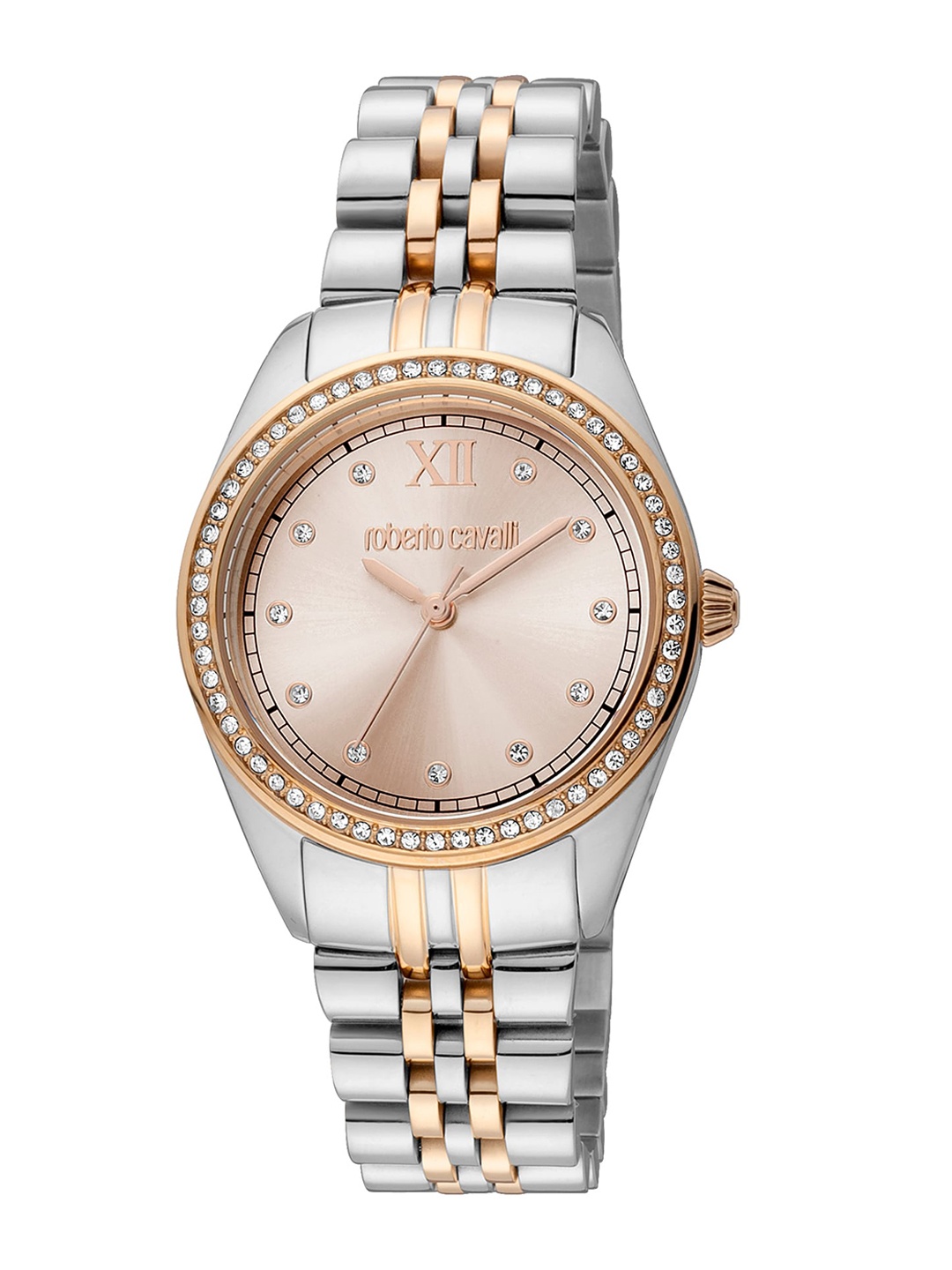 Roberto Cavalli Women Embellished Dial & Stainless Steel Analogue Watch RC5L036M0095, Rose gold
Roberto Cavalli Women Embellished Dial & Stainless Steel Analogue Watch RC5L036M0095, Rose gold