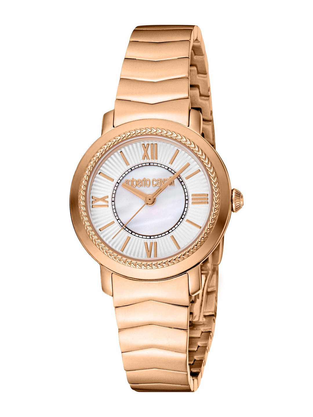 Roberto Cavalli Women Stainless Steel Bracelet Style Straps Analogue Watch RC5L056M0075, Rose gold
Roberto Cavalli Women Stainless Steel Bracelet Style Straps Analogue Watch RC5L056M0075, Rose gold
