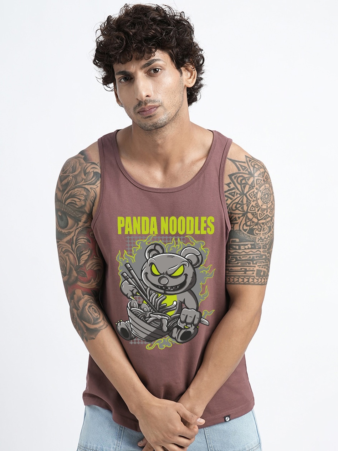 PRONK Panda Noodles Printed Cotton Innerwear Vests TM-VST-001-MAU-S-466, Mauve
PRONK Panda Noodles Printed Cotton Innerwear Vests TM-VST-001-MAU-S-466, Mauve