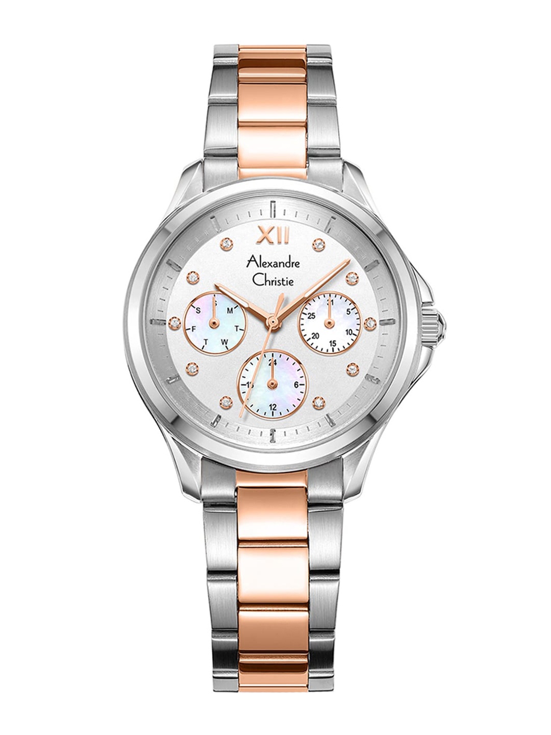 Alexandre Christie Women Bracelet Style Straps Multi Function Watch 2A73BFBTRSL, Rose gold
Alexandre Christie Women Bracelet Style Straps Multi Function Watch 2A73BFBTRSL, Rose gold