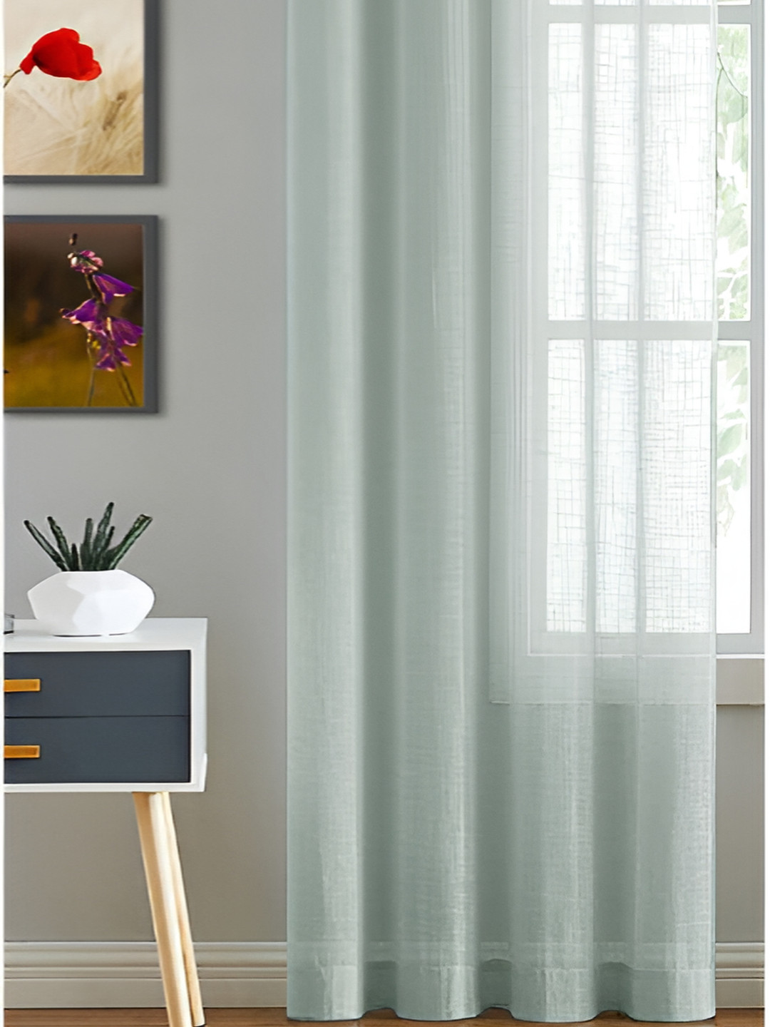 HOMEMONDE Grey Sheer Cotton Door Curtain
HOMEMONDE Grey Sheer Cotton Door Curtain