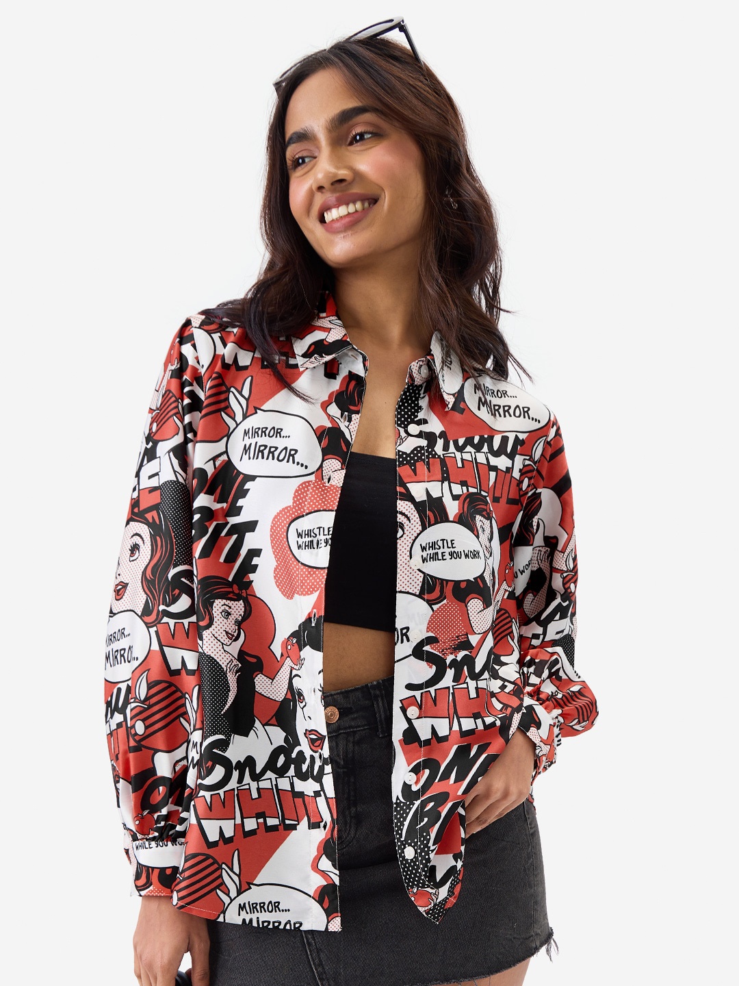 The Souled Store White Graphic Printed Spread Collar Long Sleeves Casual Shirt
The Souled Store White Graphic Printed Spread Collar Long Sleeves Casual Shirt