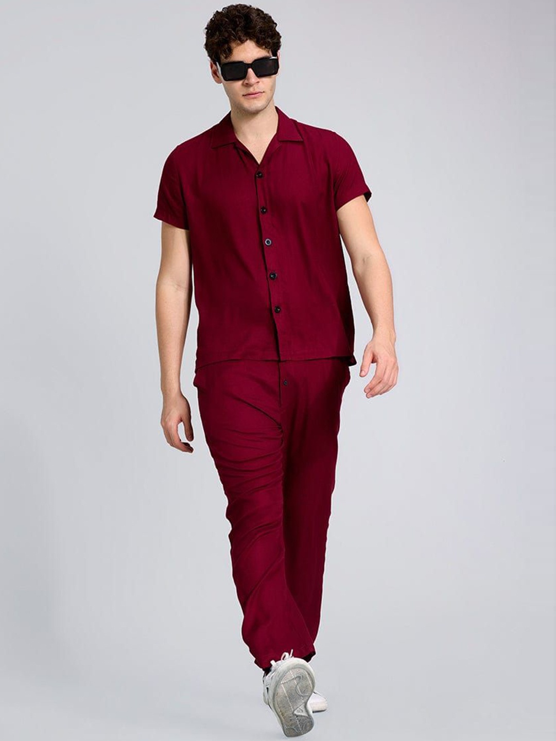PURPLEMANGO THE FRUIT OF FASHION Men Short Sleeve Shirt And Trousers Co-Ords Set, Maroon
PURPLEMANGO THE FRUIT OF FASHION Men Short Sleeve Shirt And Trousers Co-Ords Set, Maroon
