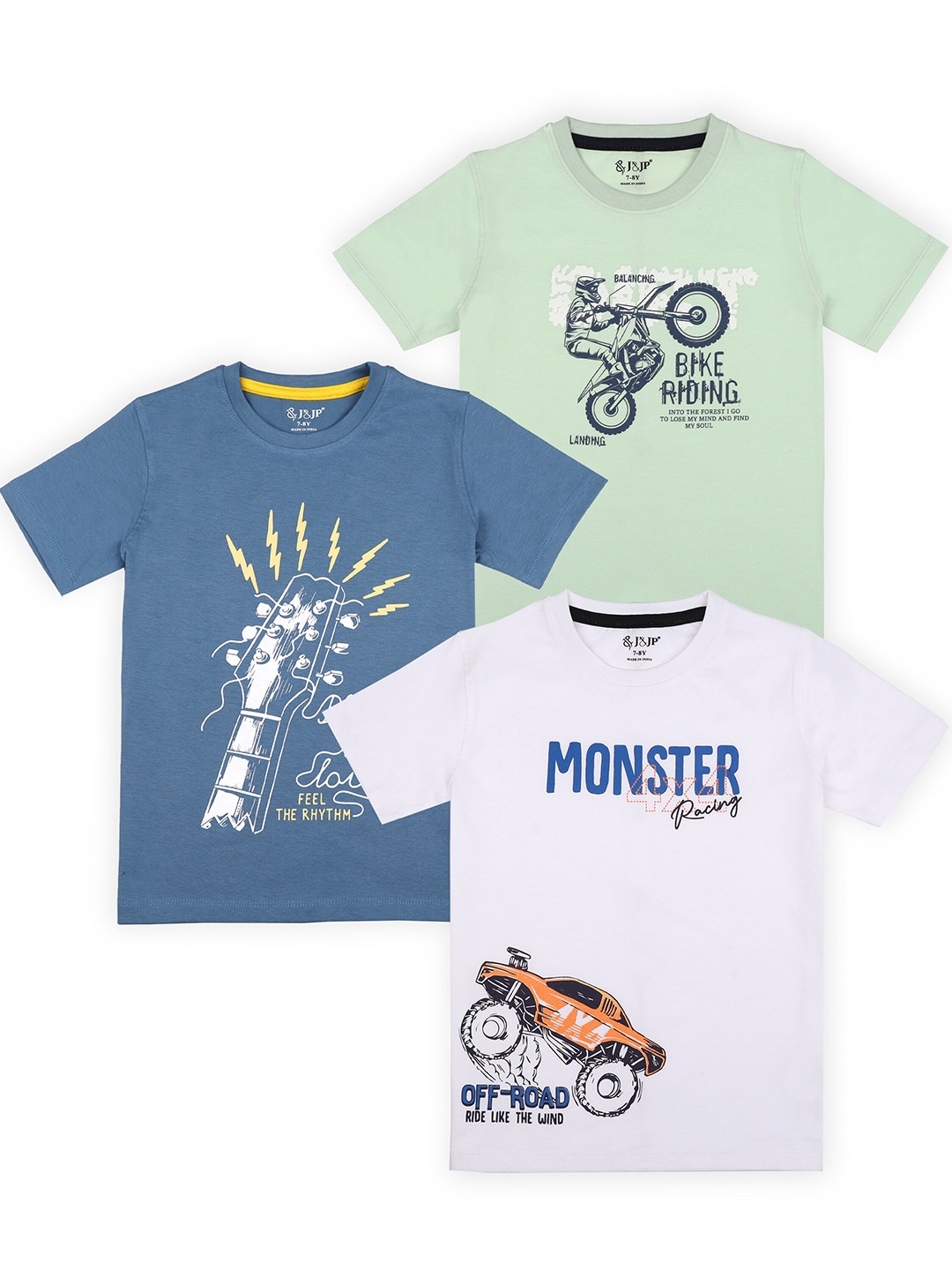 BAESD Boys Pack Of 3 Typography Printed Round Neck Short Sleeves Cotton T-shirt, White
BAESD Boys Pack Of 3 Typography Printed Round Neck Short Sleeves Cotton T-shirt, White
