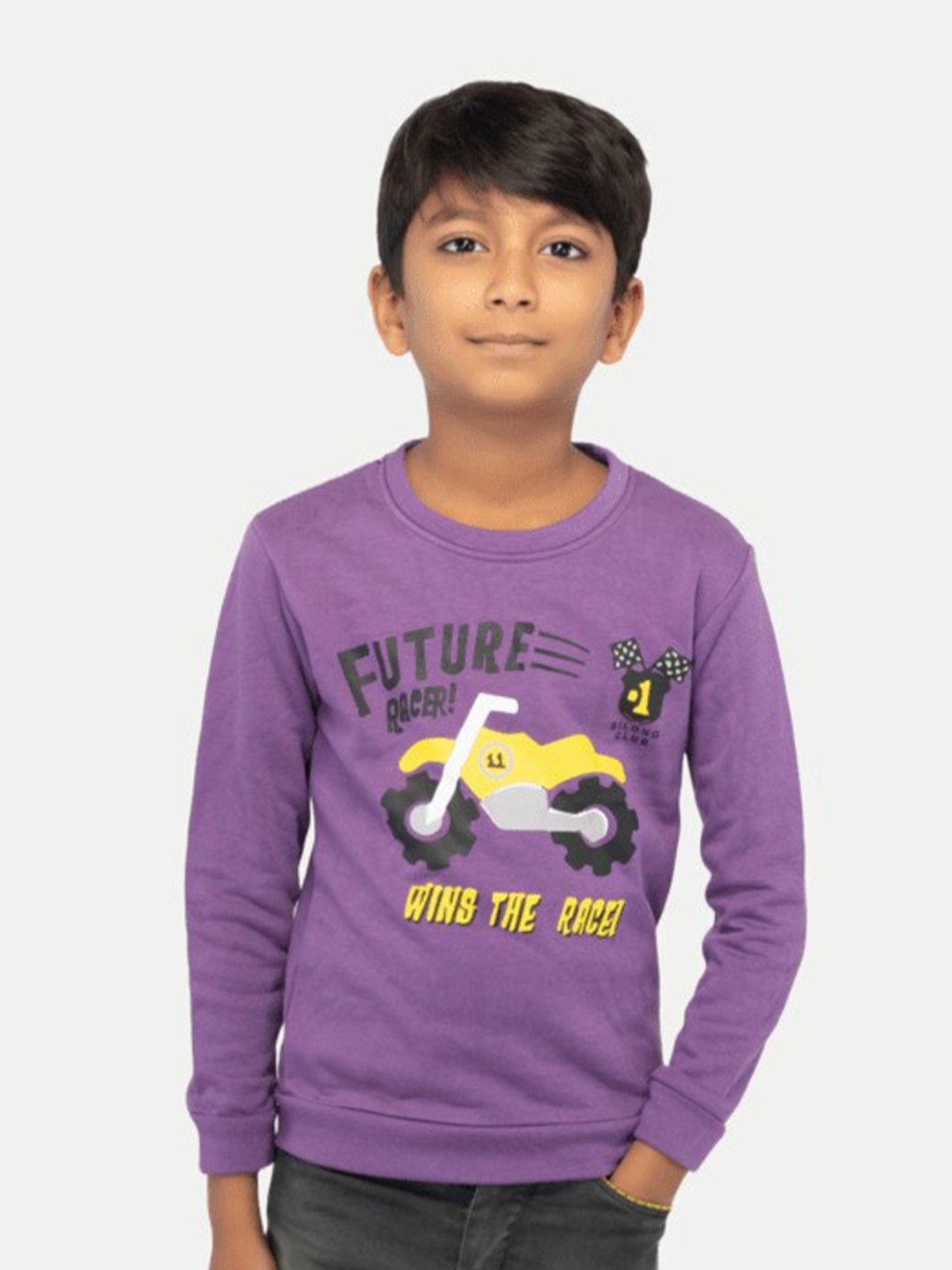 BAESD Boys Graphic Printed Round Neck Long Sleeves Cotton Pullover Sweatshirt, Purple
BAESD Boys Graphic Printed Round Neck Long Sleeves Cotton Pullover Sweatshirt, Purple