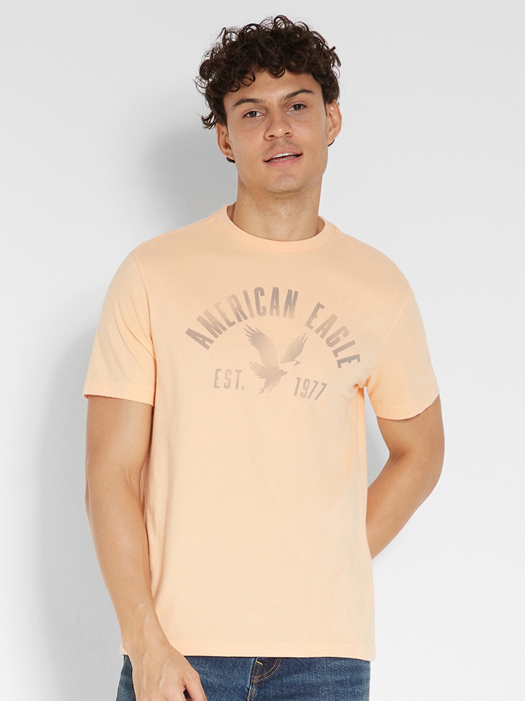 AMERICAN EAGLE OUTFITTERS Typography Printed Round Neck Short Sleeves Cotton T-shirt, Orange
AMERICAN EAGLE OUTFITTERS Typography Printed Round Neck Short Sleeves Cotton T-shirt, Orange