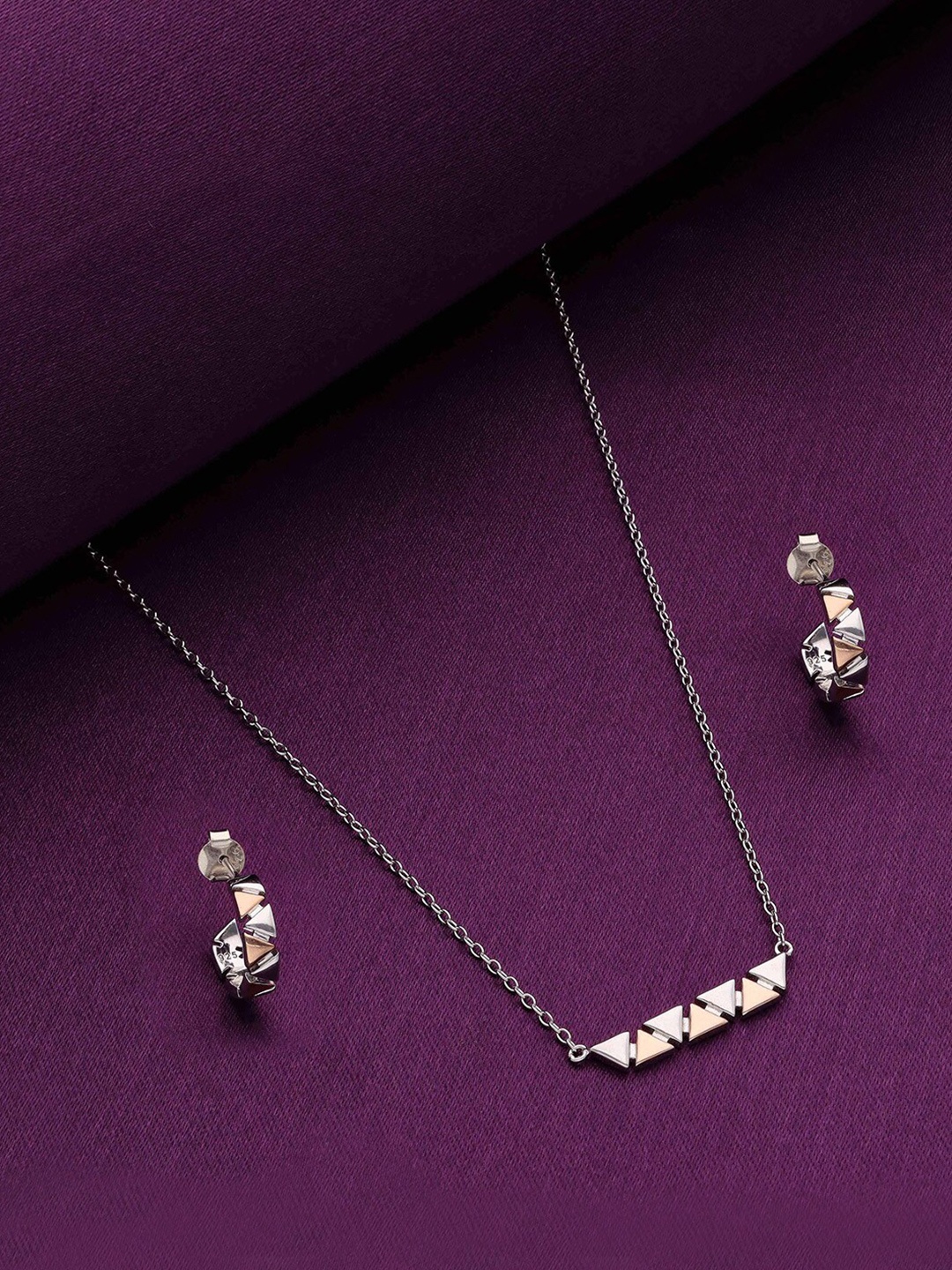 KAI JEWEL 9.25 Sterling Silver Rhodium-Plated Necklace and Earrings Set
KAI JEWEL 9.25 Sterling Silver Rhodium-Plated Necklace and Earrings Set
