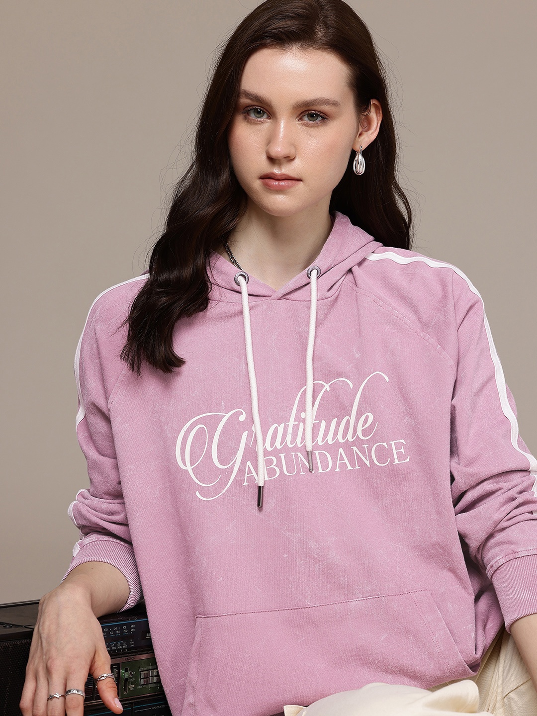 The Roadster Life Co. Pure Cotton Typography Printed Washed Hooded Sweatshirt, Rose
The Roadster Life Co. Pure Cotton Typography Printed Washed Hooded Sweatshirt, Rose