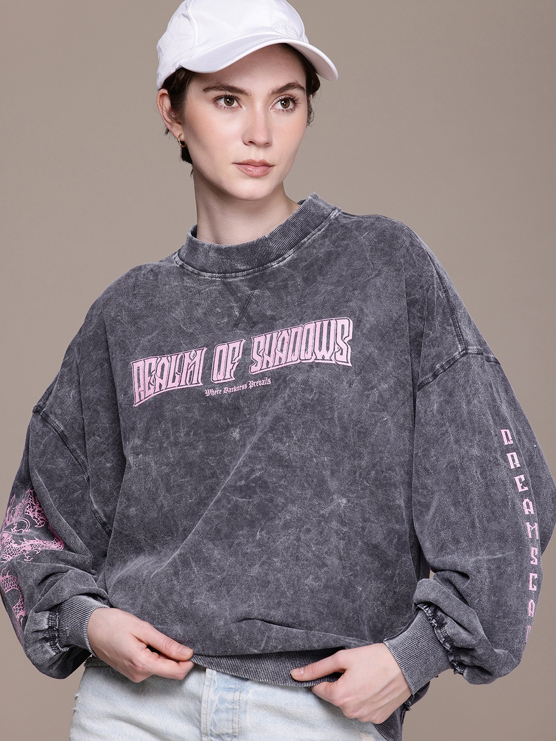 The Roadster Life Co. Typography Printed Washed Effect Pure Cotton Sweatshirt, Charcoal
The Roadster Life Co. Typography Printed Washed Effect Pure Cotton Sweatshirt, Charcoal