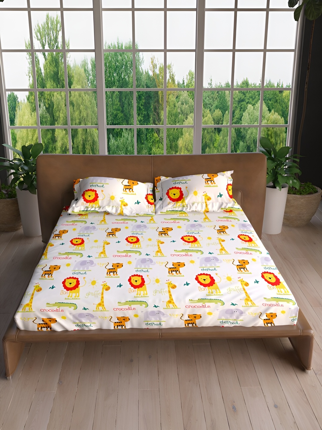 Aura Brown & Red Graphic Print Microfiber 144 TC Queen Bedsheet With 2 Pillow Covers
Aura Brown & Red Graphic Print Microfiber 144 TC Queen Bedsheet With 2 Pillow Covers