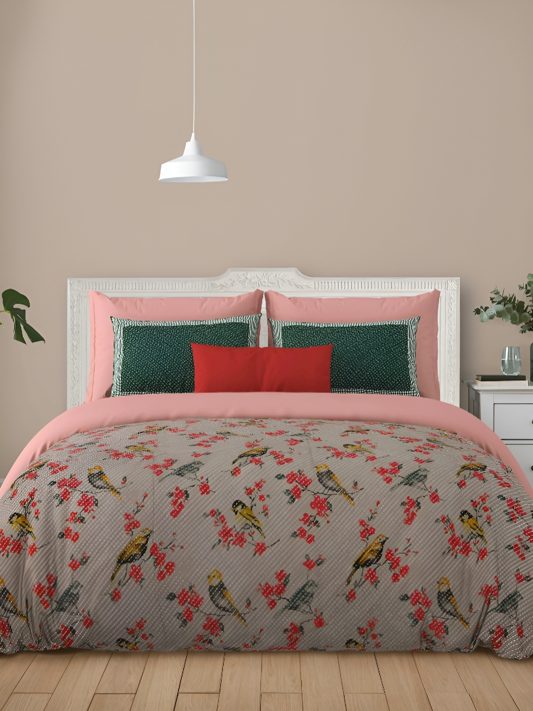 LIVING ROOTS Super King Size Jaipur Block Print Cotton Double Bedsheet & 2 Pillow Covers, Grey
LIVING ROOTS Super King Size Jaipur Block Print Cotton Double Bedsheet & 2 Pillow Covers, Grey