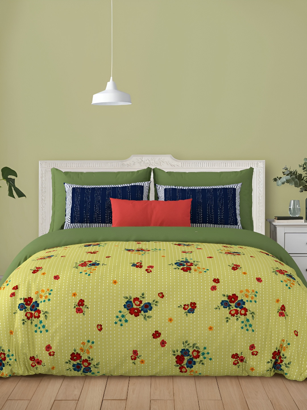 LIVING ROOTS Super King Size Jaipur Block Print Cotton Double Bedsheet & 2 Pillow Covers, Yellow
LIVING ROOTS Super King Size Jaipur Block Print Cotton Double Bedsheet & 2 Pillow Covers, Yellow