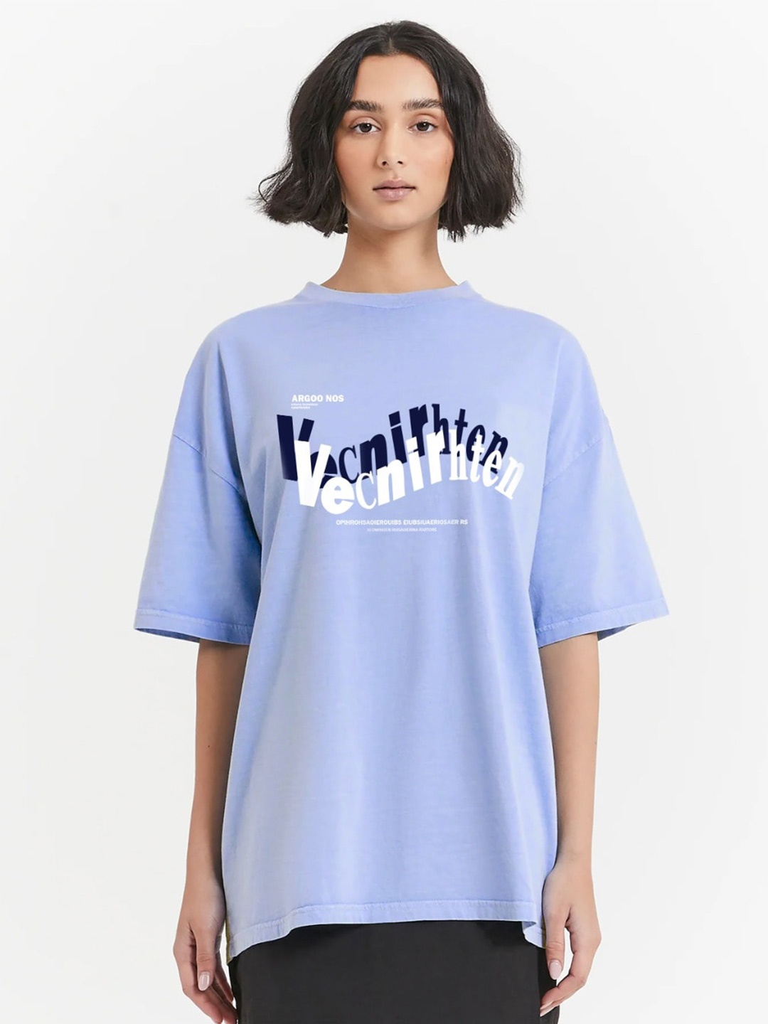 MISCHIEF MONKEY Typography Printed Drop-Shoulder Sleeves Oversized Cotton T-shirt, Lavender
MISCHIEF MONKEY Typography Printed Drop-Shoulder Sleeves Oversized Cotton T-shirt, Lavender