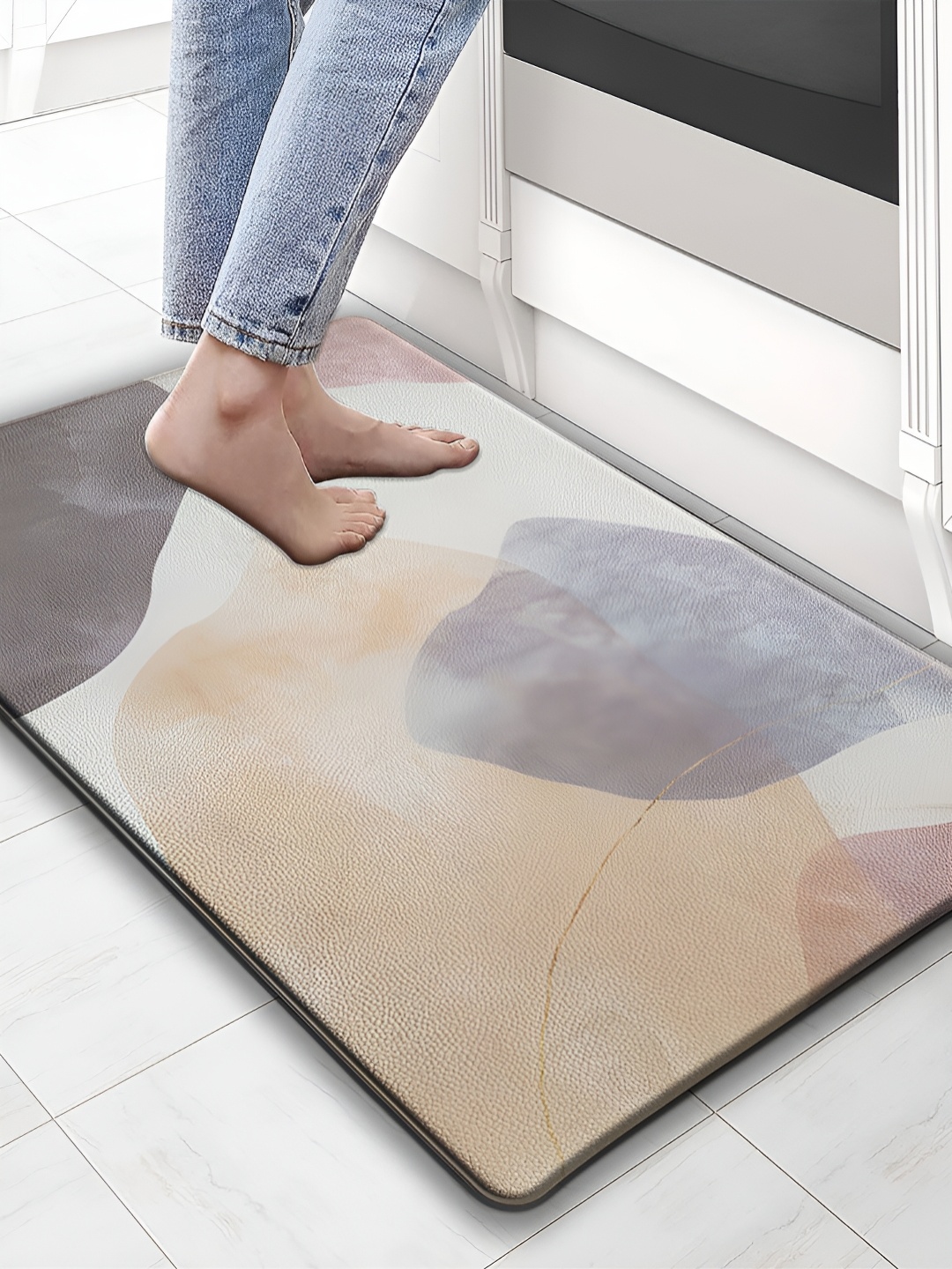 LUXEHOME INTERNATIONAL Grey & White Melange Waterproof Anti-Skid Doormats, Grey melange
LUXEHOME INTERNATIONAL Grey & White Melange Waterproof Anti-Skid Doormats, Grey melange