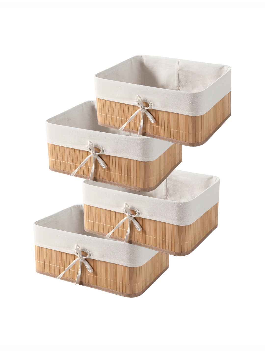 HomeStorie Beige 4 Pcs Eco-Friendly Foldable Natural Bamboo Storage Basket Bins Organizer
HomeStorie Beige 4 Pcs Eco-Friendly Foldable Natural Bamboo Storage Basket Bins Organizer