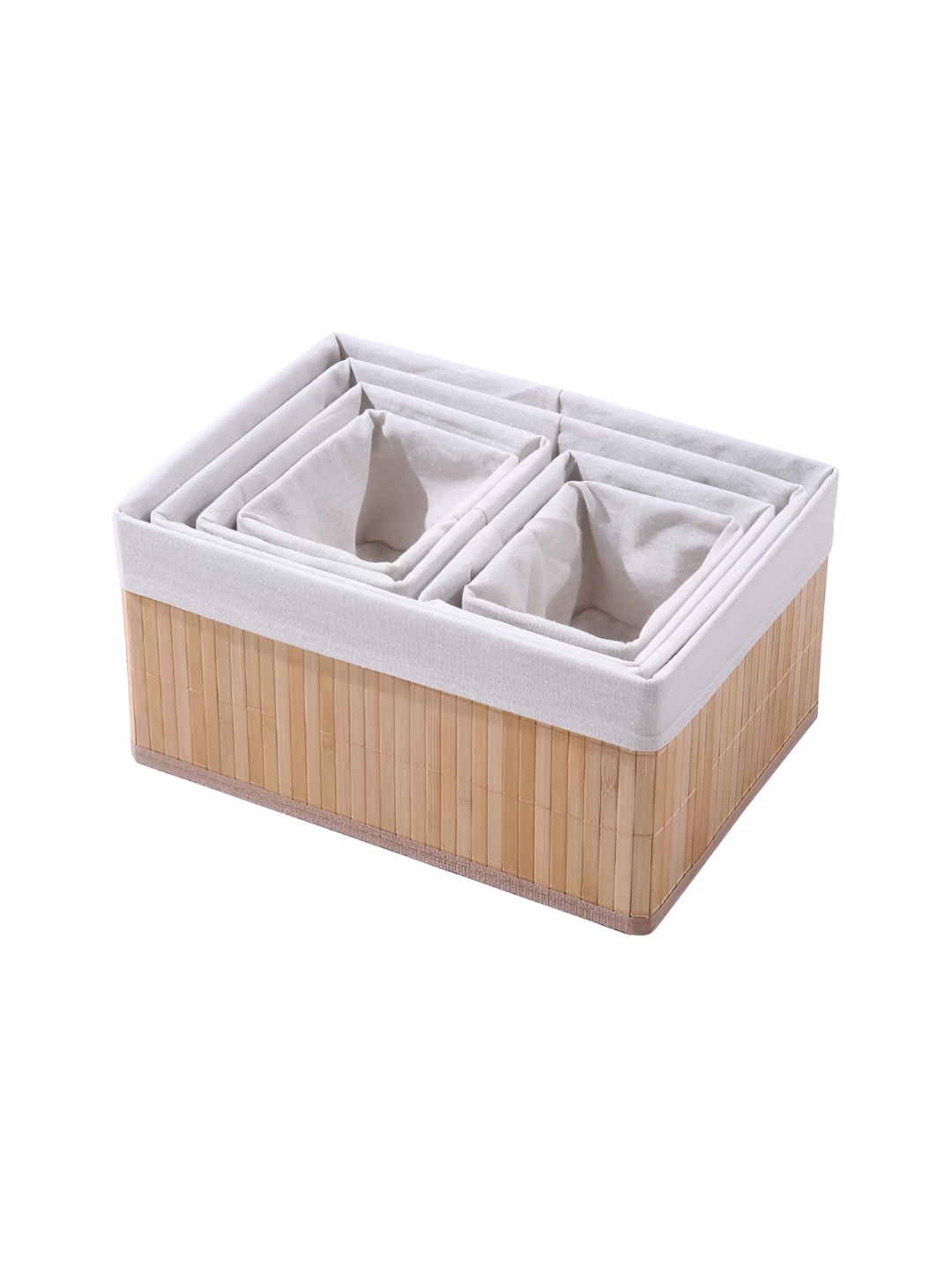 HomeStorie Beige 6 Pcs Eco-Friendly Foldable Natural Bamboo Storage Basket Bins Organizer
HomeStorie Beige 6 Pcs Eco-Friendly Foldable Natural Bamboo Storage Basket Bins Organizer