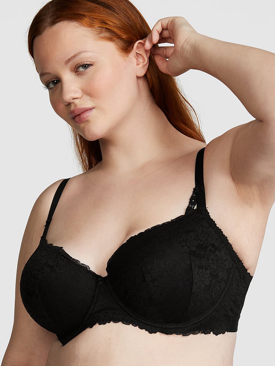 Victoria's Secret THE WINK Heavily Padded Lace Detail Balconette Bra With All Day Comfort, Black
Victoria's Secret THE WINK Heavily Padded Lace Detail Balconette Bra With All Day Comfort, Black
