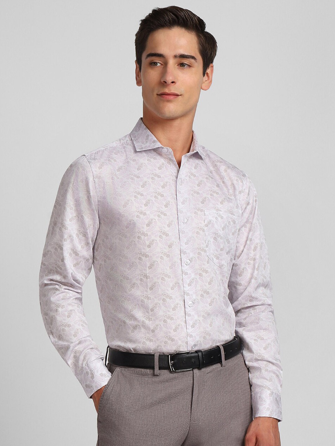 Allen Solly Cutaway Collar Full Sleeves Printed Slim Fit Cotton Formal Shirt, Lavender
Allen Solly Cutaway Collar Full Sleeves Printed Slim Fit Cotton Formal Shirt, Lavender