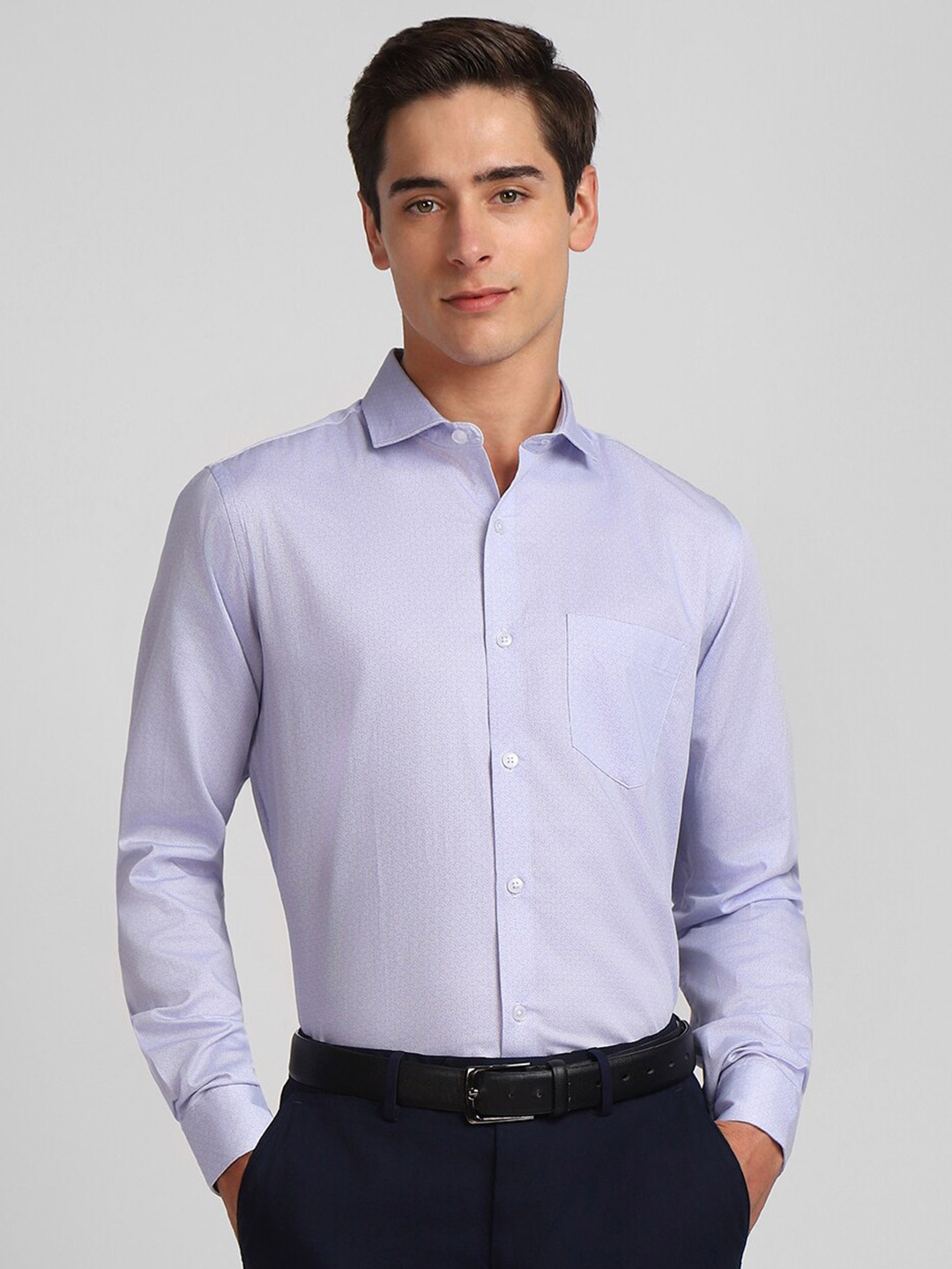 Allen Solly Cutaway Collar Full Sleeves Printed Slim Fit Cotton Formal Shirt, Purple
Allen Solly Cutaway Collar Full Sleeves Printed Slim Fit Cotton Formal Shirt, Purple