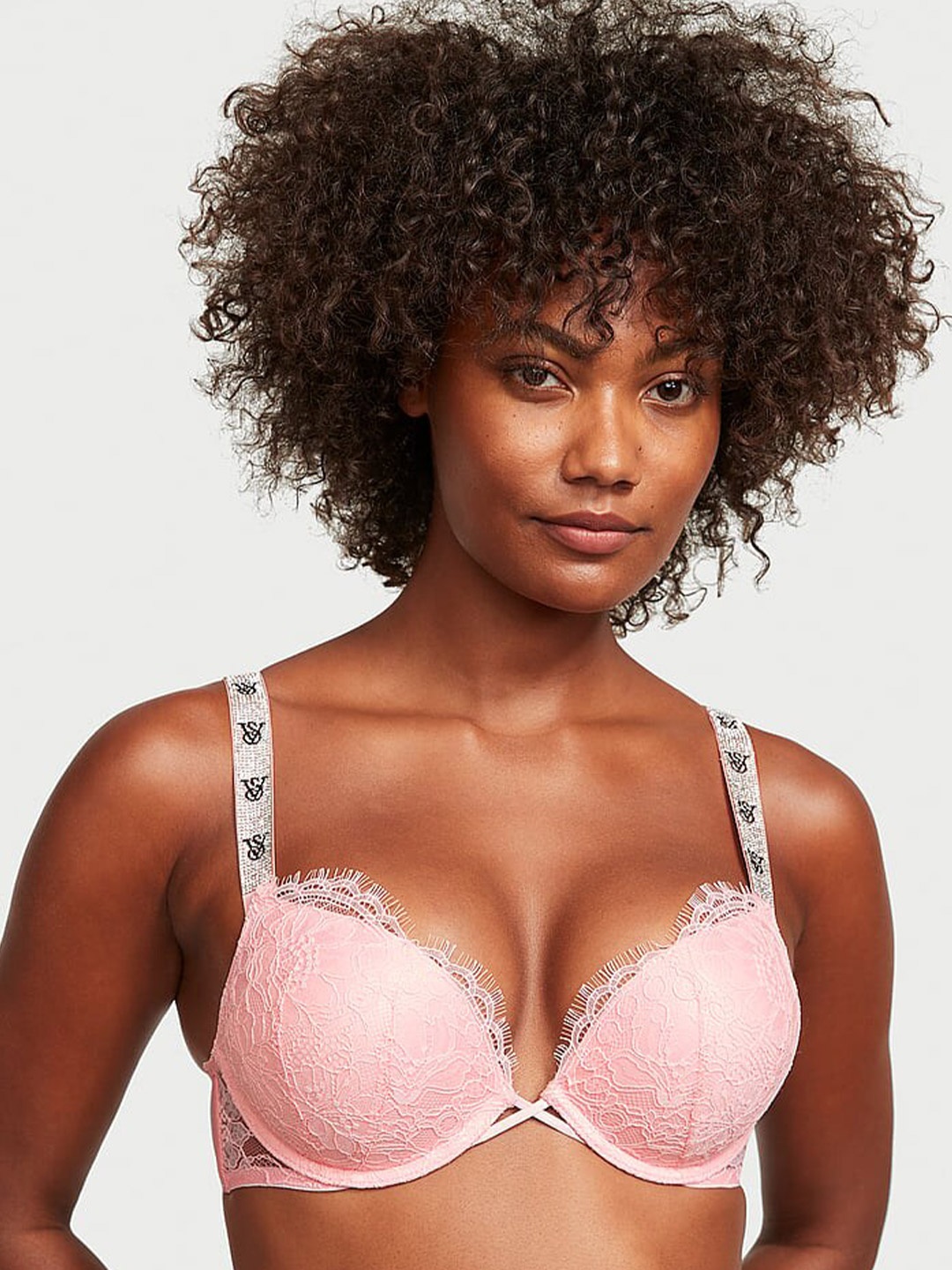 Victoria's Secret Very Sexy Shine Strap Floral Lace Push-Up Bra With All Day Comfort, Pink
Victoria's Secret Very Sexy Shine Strap Floral Lace Push-Up Bra With All Day Comfort, Pink