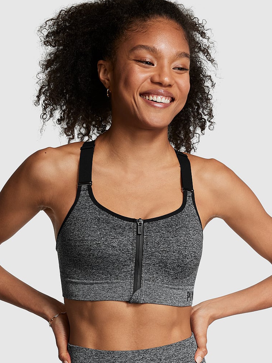 Victoria's Secret PINK Seamless Air High-Impact Workout Bra With All Day Comfort, Black
Victoria's Secret PINK Seamless Air High-Impact Workout Bra With All Day Comfort, Black