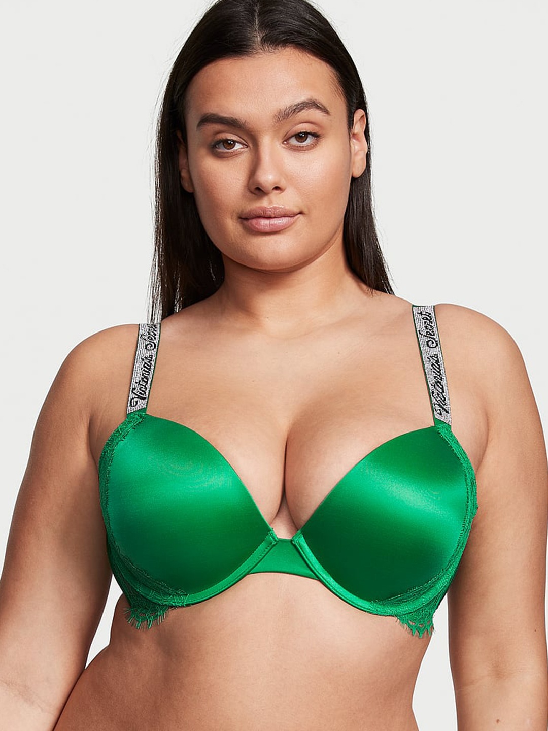 Victoria's Secret Very Sexy Shine Strap Plus Size Push-Up Bra With All Day Comfort, Green
Victoria's Secret Very Sexy Shine Strap Plus Size Push-Up Bra With All Day Comfort, Green