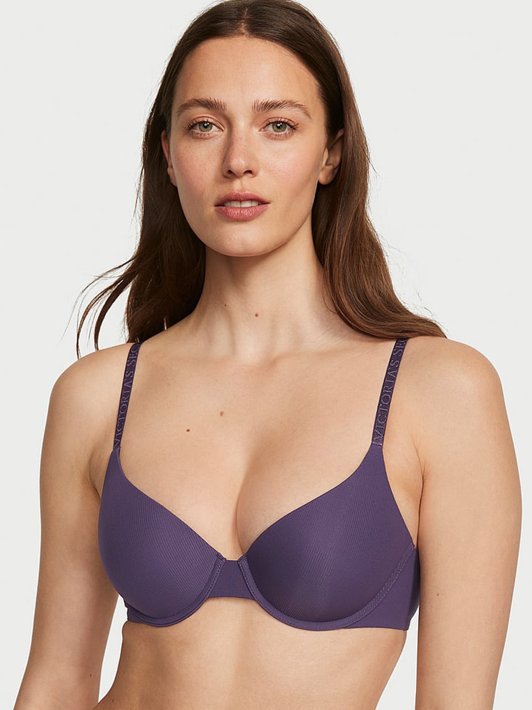 Victoria's Secret The T-shirt Printed All Day Comfort Underwired Lightly Padded Bra, Purple
Victoria's Secret The T-shirt Printed All Day Comfort Underwired Lightly Padded Bra, Purple