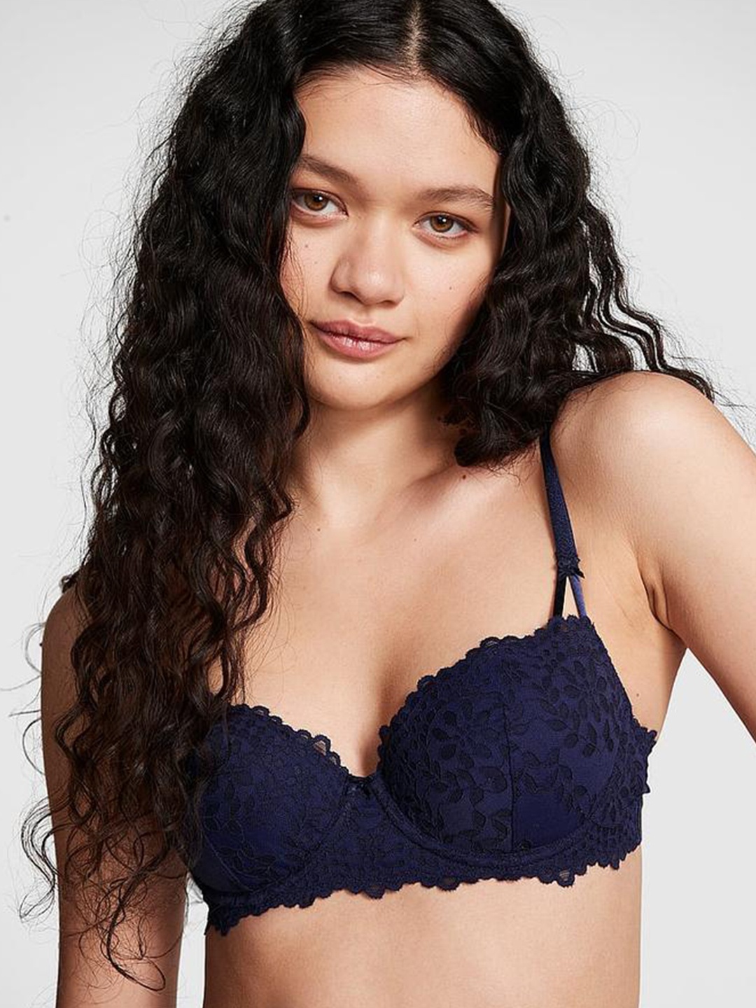 Victoria's Secret PINK Wink Lace Push-Up Padding Balconette Bra With All Day Comfort, Blue
Victoria's Secret PINK Wink Lace Push-Up Padding Balconette Bra With All Day Comfort, Blue