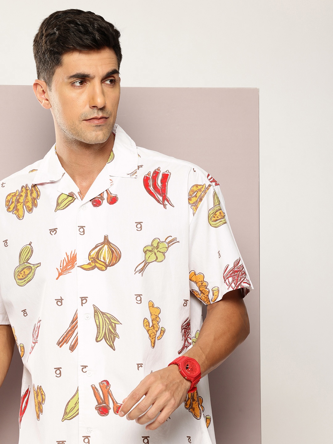 Kook N Keech Relaxed Fit Printed Drop-Shoulder Sleeves Pure Cotton Casual Shirt, White
Kook N Keech Relaxed Fit Printed Drop-Shoulder Sleeves Pure Cotton Casual Shirt, White