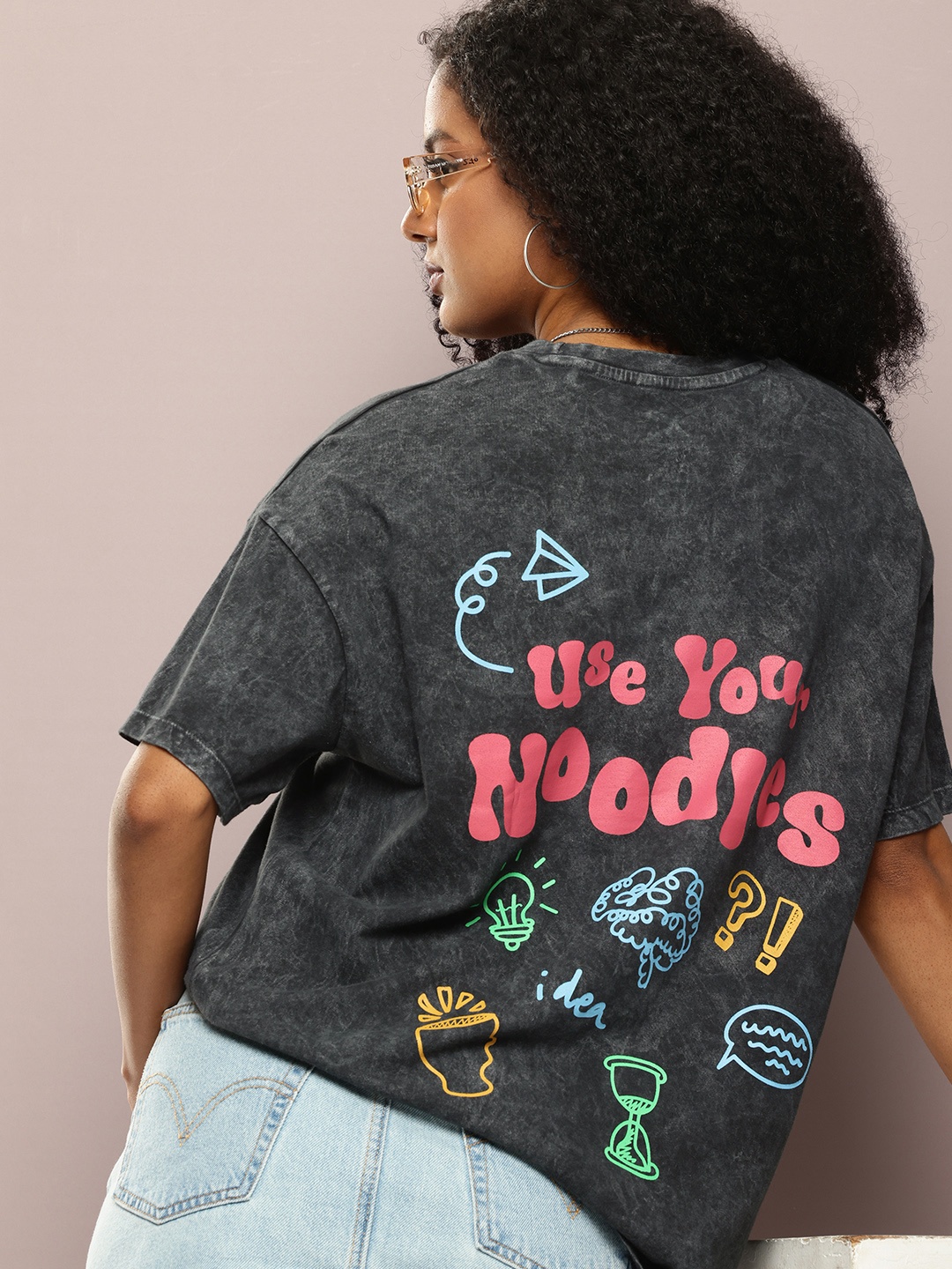 Kook N Keech Printed Drop-Shoulder Sleeves Oversized Washed Effect Pure Cotton T-shirt, Charcoal
Kook N Keech Printed Drop-Shoulder Sleeves Oversized Washed Effect Pure Cotton T-shirt, Charcoal