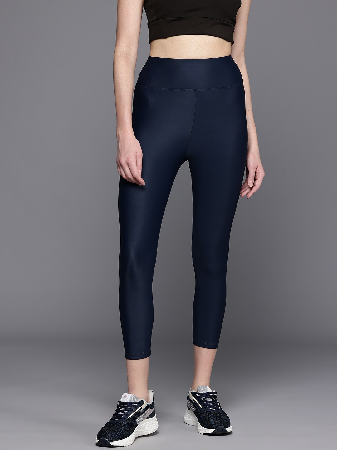 HRX by Hrithik Roshan Rapid-Dry Three-Fourth Length Training or Gym Tights, Navy blue
HRX by Hrithik Roshan Rapid-Dry Three-Fourth Length Training or Gym Tights, Navy blue