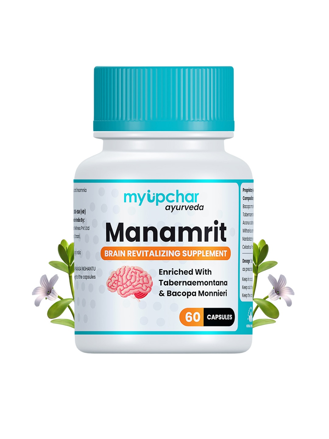 Myupchar Ayurveda Manamrit Brain Revitalizing Supplement Capsules - 60 Capsules, Blue
Myupchar Ayurveda Manamrit Brain Revitalizing Supplement Capsules - 60 Capsules, Blue