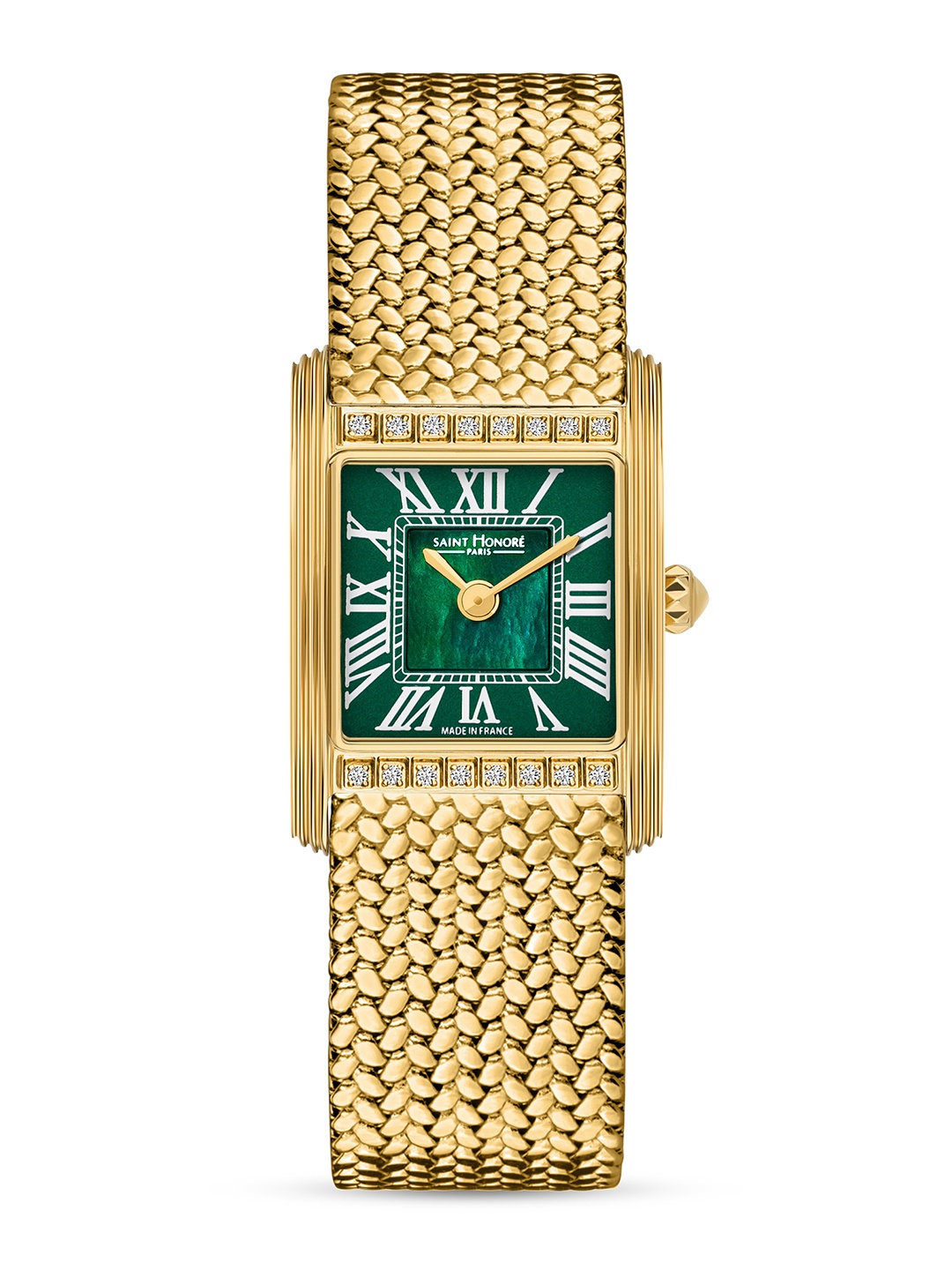 SAINT HONORE PARIS Women Palais Royal Ronda 1062 Green Round Watch- PR710155-3YVR
SAINT HONORE PARIS Women Palais Royal Ronda 1062 Green Round Watch- PR710155-3YVR