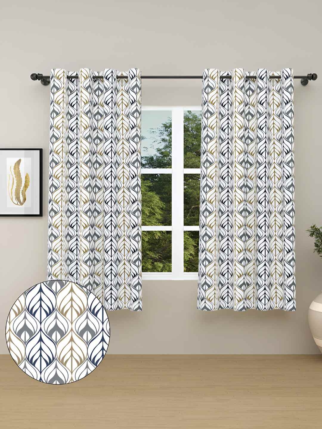 haus & kinder Grey & White 2 Pieces Floral Pure Cotton Room DarkeningWindow Curtains
haus & kinder Grey & White 2 Pieces Floral Pure Cotton Room DarkeningWindow Curtains