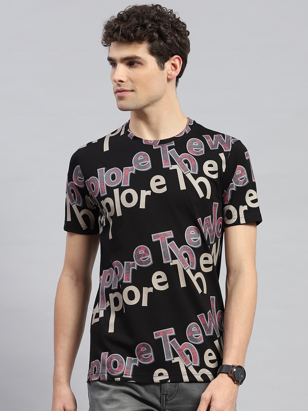Monte Carlo Round Neck Short Sleeves Typography Printed Cotton Regular Fit T-shirt, Black
Monte Carlo Round Neck Short Sleeves Typography Printed Cotton Regular Fit T-shirt, Black