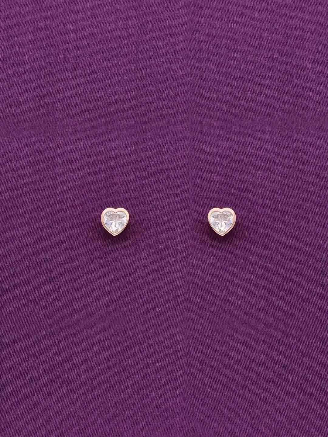 KAI JEWEL 92.5 Sterling Silver Rhodium-Plated Cubic Zirconia Studded Studs Earrings, Rose gold
KAI JEWEL 92.5 Sterling Silver Rhodium-Plated Cubic Zirconia Studded Studs Earrings, Rose gold