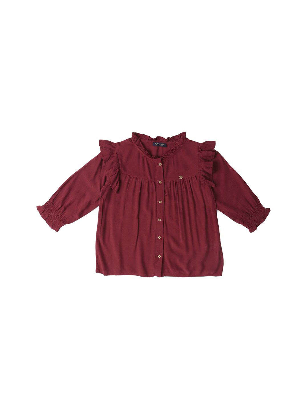 Allen Solly Junior Girls Round Neck Cotton Gathered & Pleated Shirt Style Top, Maroon
Allen Solly Junior Girls Round Neck Cotton Gathered & Pleated Shirt Style Top, Maroon