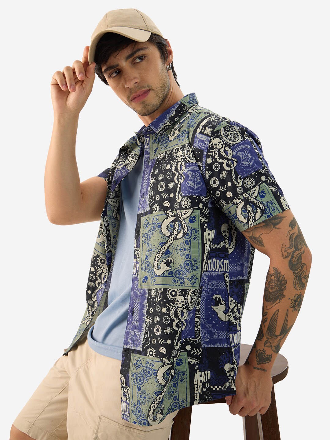 The Souled Store Floral Short Sleeves Spread Collar Cotton Opaque Printed Casual Shirt, Black
The Souled Store Floral Short Sleeves Spread Collar Cotton Opaque Printed Casual Shirt, Black