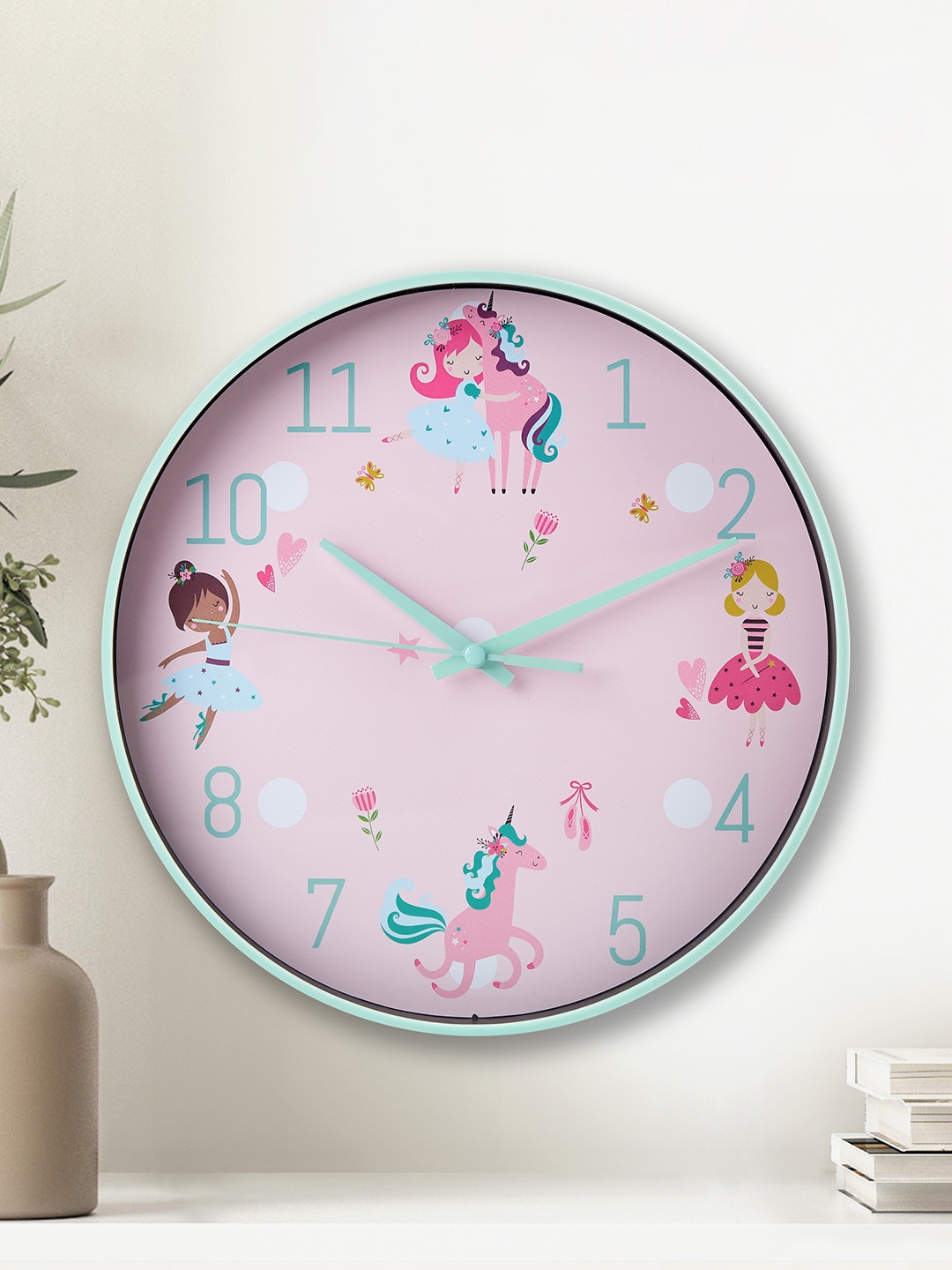 Home Centre Pink & Sea Green Printed Contemporary Round Shaped Wall Clock
Home Centre Pink & Sea Green Printed Contemporary Round Shaped Wall Clock