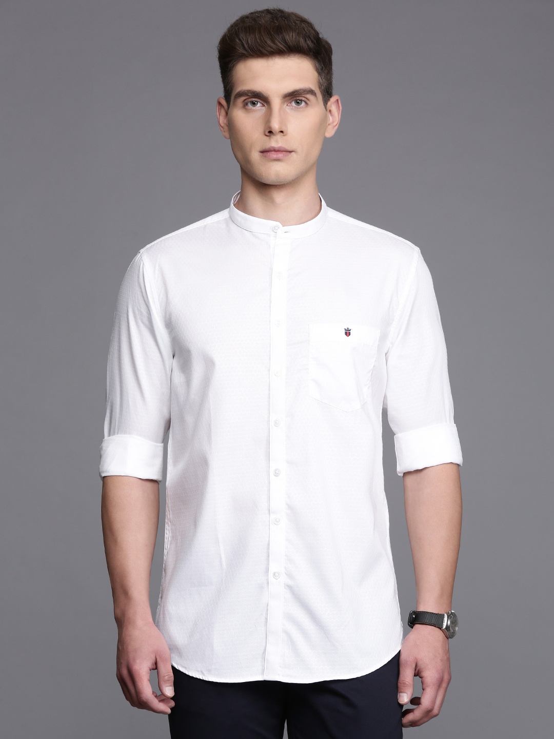 Louis Philippe Sport Pure Cotton Self Design Super Slim Fit Textured Casual Shirt, White
Louis Philippe Sport Pure Cotton Self Design Super Slim Fit Textured Casual Shirt, White