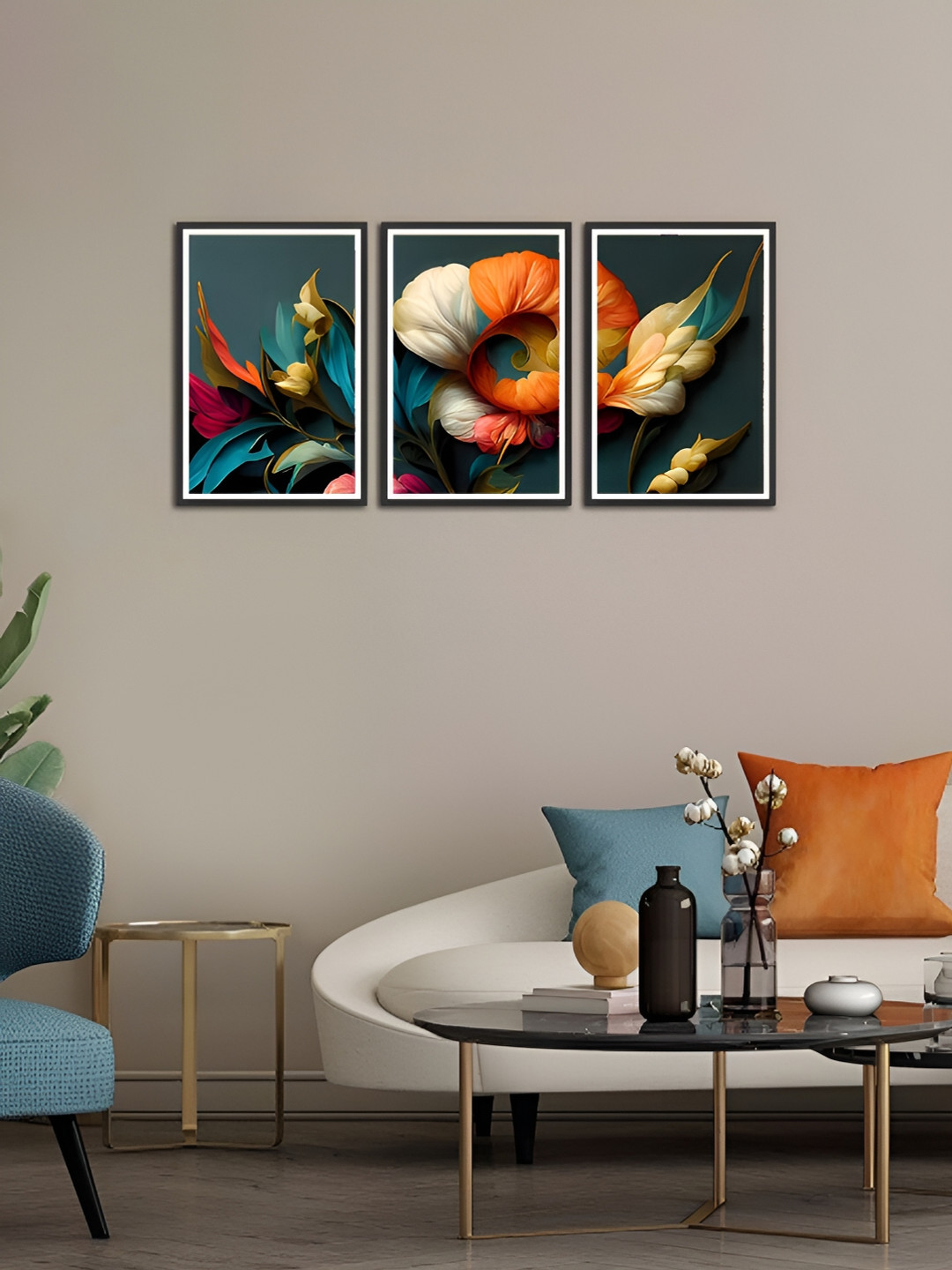 MITHILA Handicrafts Green & White 3 Pieces MDF Wall Art
MITHILA Handicrafts Green & White 3 Pieces MDF Wall Art