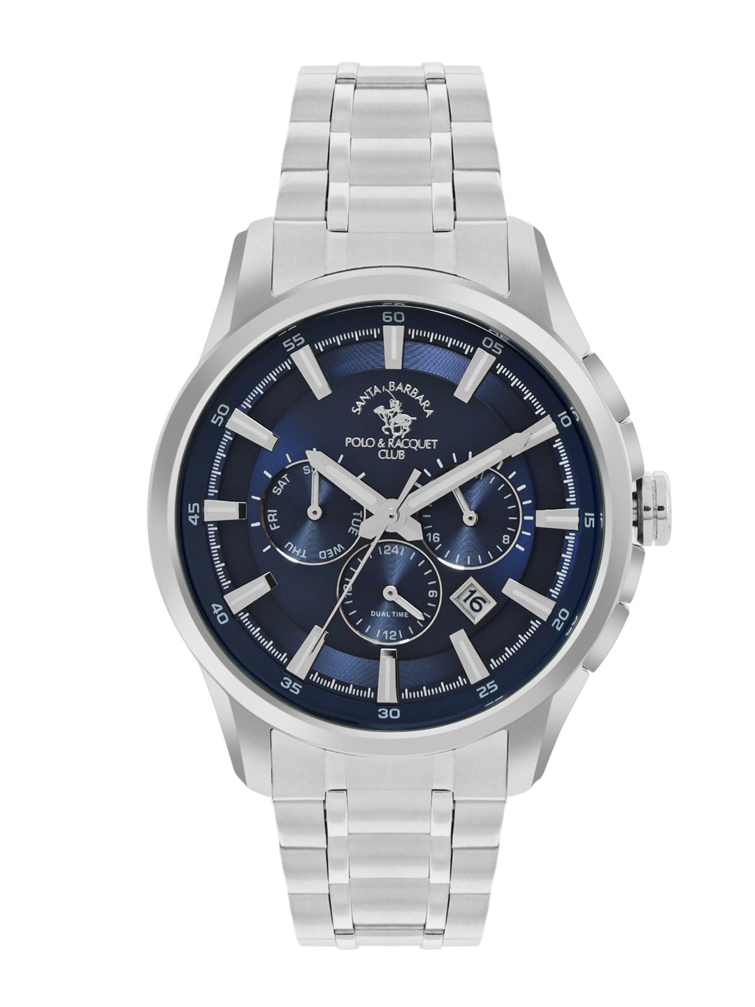 SANTA BARBARA POLO & RACQUET CLUB Men Quartz Blue Dial Analog Watch - SB.1.10502-2, Silver
SANTA BARBARA POLO & RACQUET CLUB Men Quartz Blue Dial Analog Watch - SB.1.10502-2, Silver