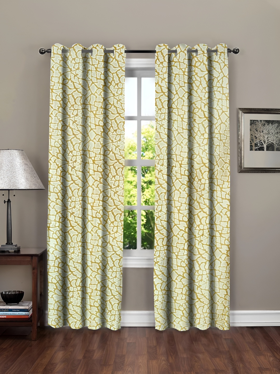 RRC Brown & White 2 Pieces Abstract Printed Microfiber Cotton Room Darkening Door Curtains
RRC Brown & White 2 Pieces Abstract Printed Microfiber Cotton Room Darkening Door Curtains