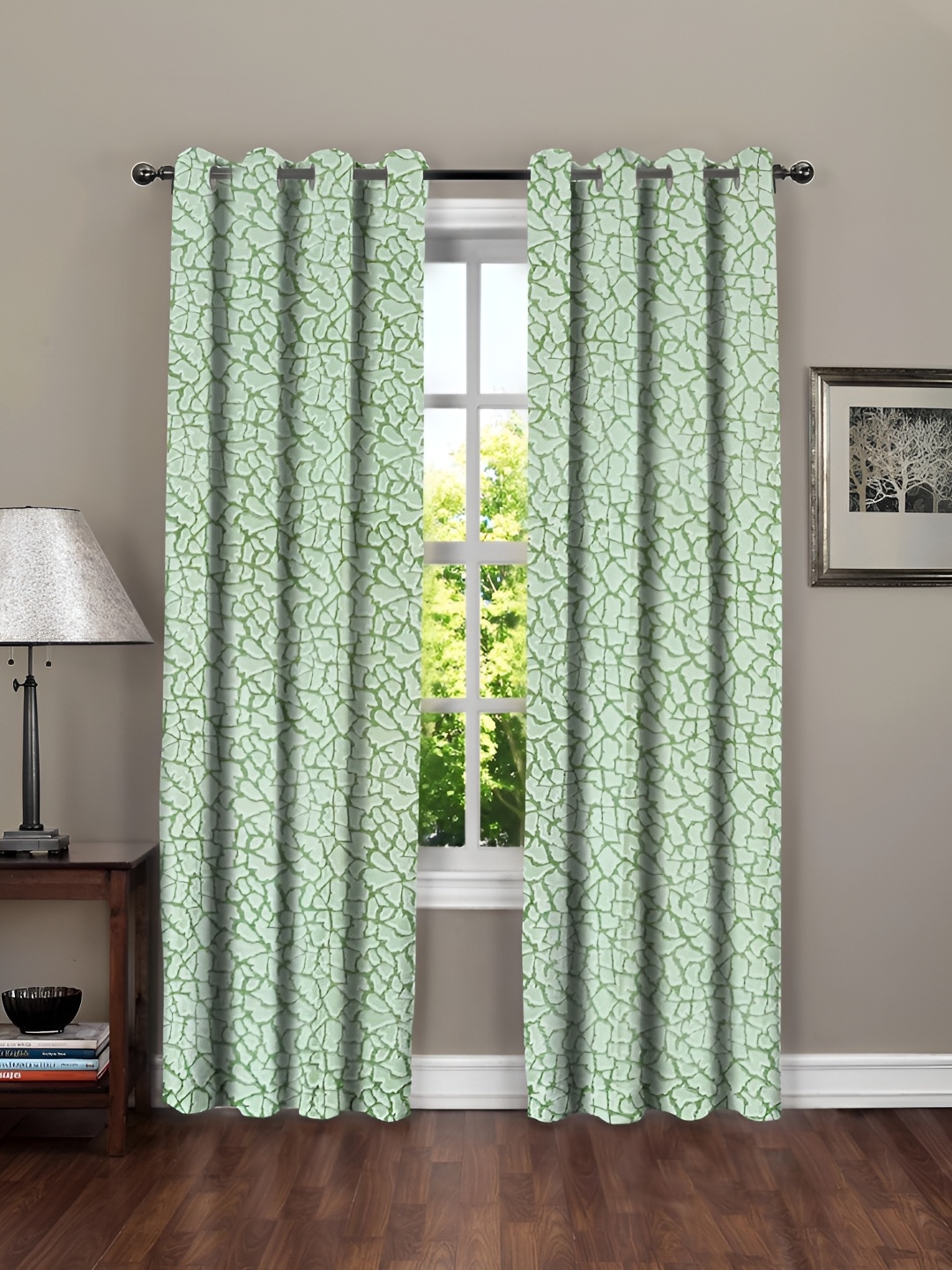 RRC Green & White 2 Pieces Abstract Printed Microfiber Cotton Room Darkening Door Curtains
RRC Green & White 2 Pieces Abstract Printed Microfiber Cotton Room Darkening Door Curtains