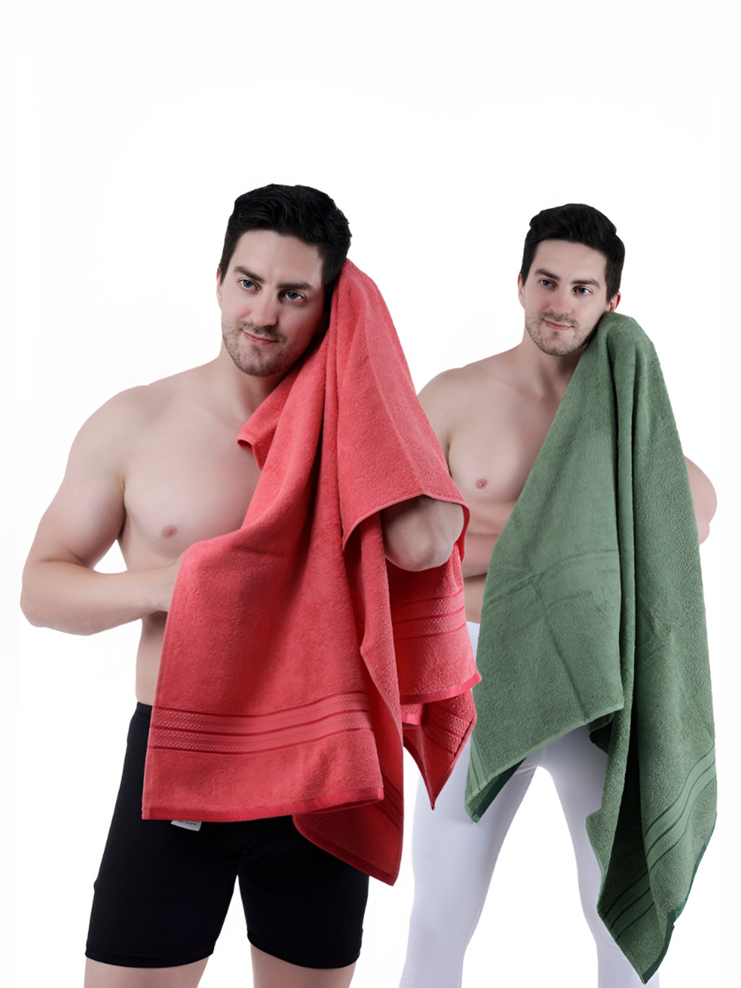 Dollar Socks Green & Pink 2 Pieces Cotton 400 GSM Bath Towels
Dollar Socks Green & Pink 2 Pieces Cotton 400 GSM Bath Towels