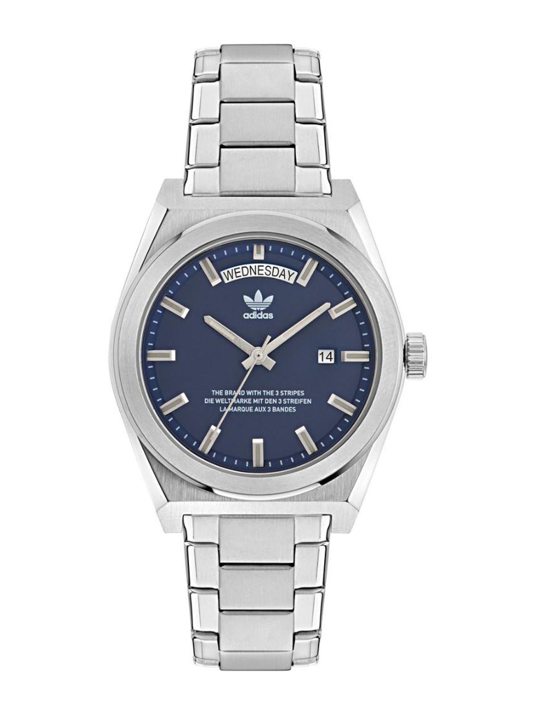 ADIDAS Originals Unisex Brass Dial & Bracelet Style Straps Analogue Watch AOSY23539, Blue
ADIDAS Originals Unisex Brass Dial & Bracelet Style Straps Analogue Watch AOSY23539, Blue